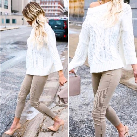 WILA Pants - LAST 2✨ tan moto pants skinny jeggings